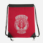 Hypnotic Skull-none drawstring bag-Slikfreakdesign