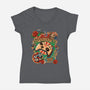 Gamers Gonna Game-womens v-neck tee-daobiwan
