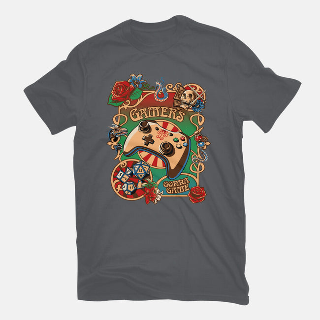 Gamers Gonna Game-womens fitted tee-daobiwan