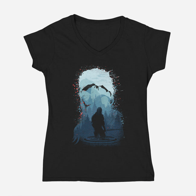 Stand Your Ground-womens v-neck tee-rocketman_art