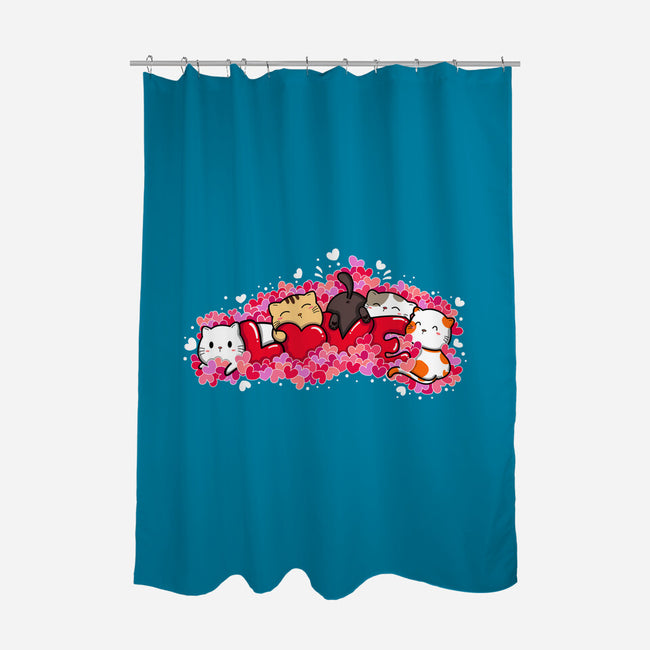 Love Cats-none polyester shower curtain-krisren28