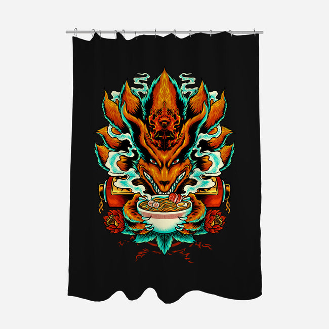 Power Of Ramen-none polyester shower curtain-spoilerinc