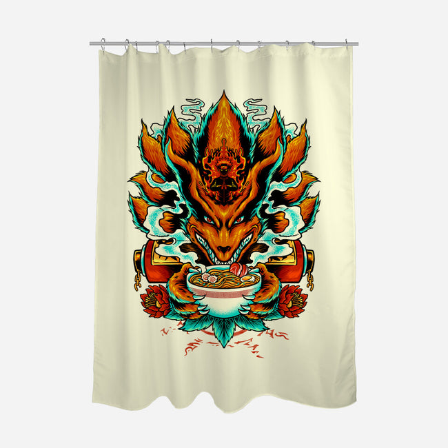 Power Of Ramen-none polyester shower curtain-spoilerinc