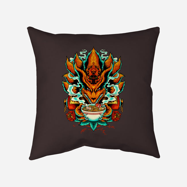 Power Of Ramen-none removable cover w insert throw pillow-spoilerinc