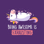 Being Awesome Is Exhausting-mens premium tee-eduely