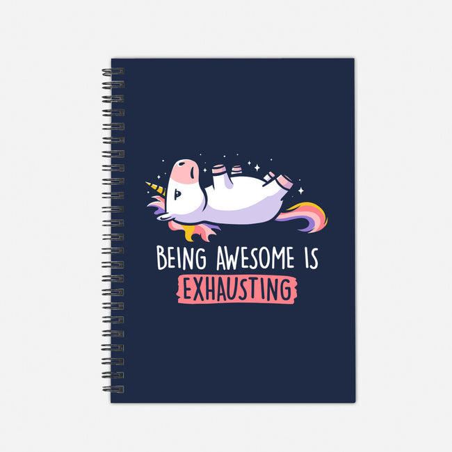 Being Awesome Is Exhausting-none dot grid notebook-eduely
