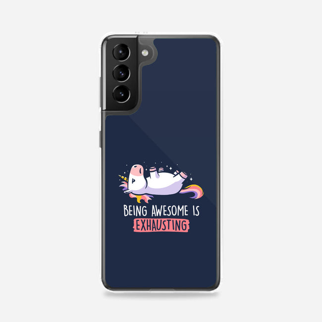 Being Awesome Is Exhausting-samsung snap phone case-eduely