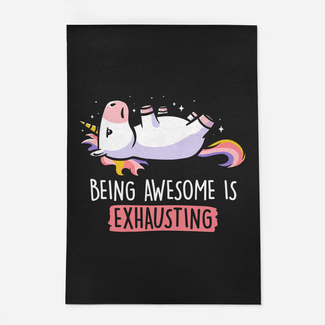 Being Awesome Is Exhausting-none outdoor rug-eduely