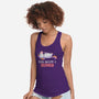 Being Awesome Is Exhausting-womens racerback tank-eduely