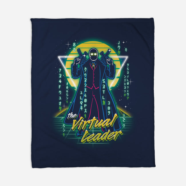 Retro Virtual Leader-none fleece blanket-Olipop