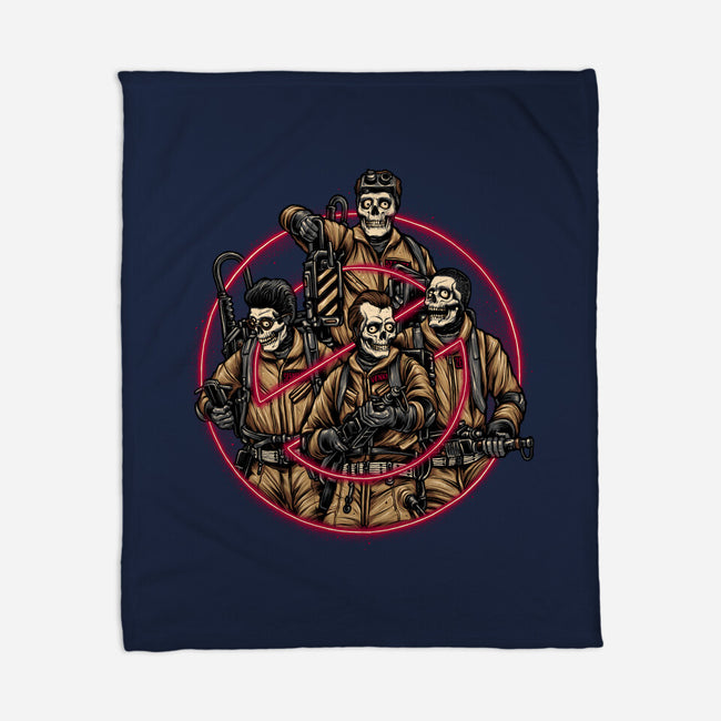 Busted Ghosts-none fleece blanket-glitchygorilla