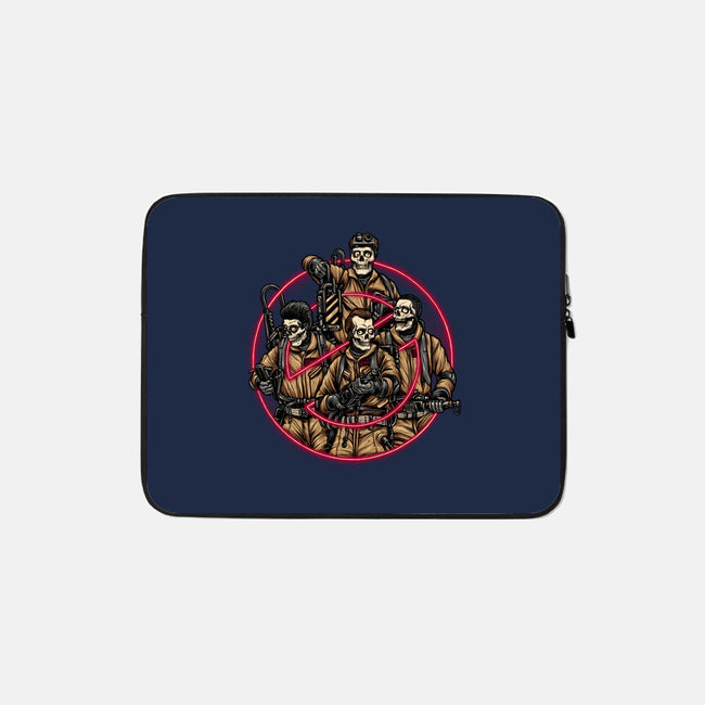 Busted Ghosts-none zippered laptop sleeve-glitchygorilla