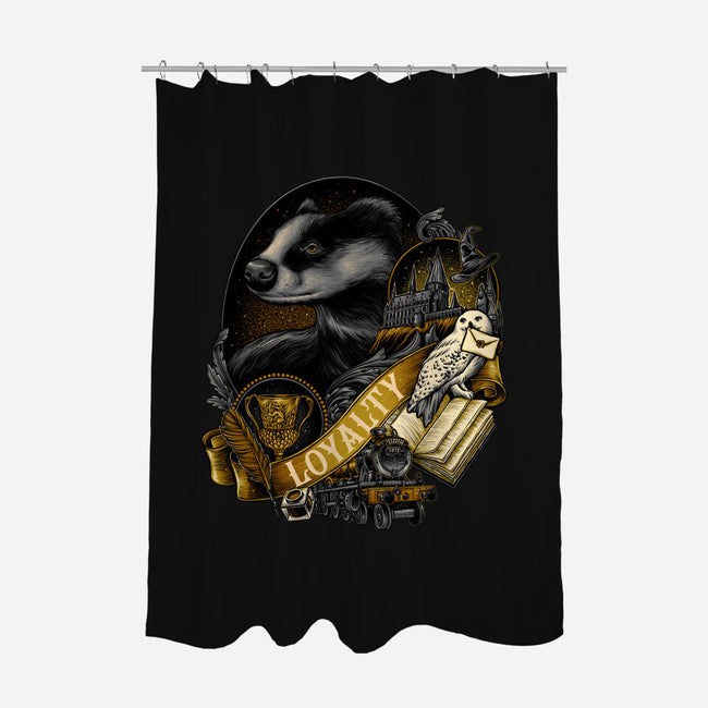 The Loyal House-none polyester shower curtain-glitchygorilla