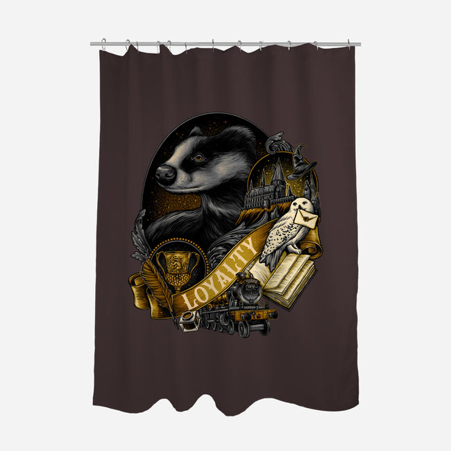 The Loyal House-none polyester shower curtain-glitchygorilla