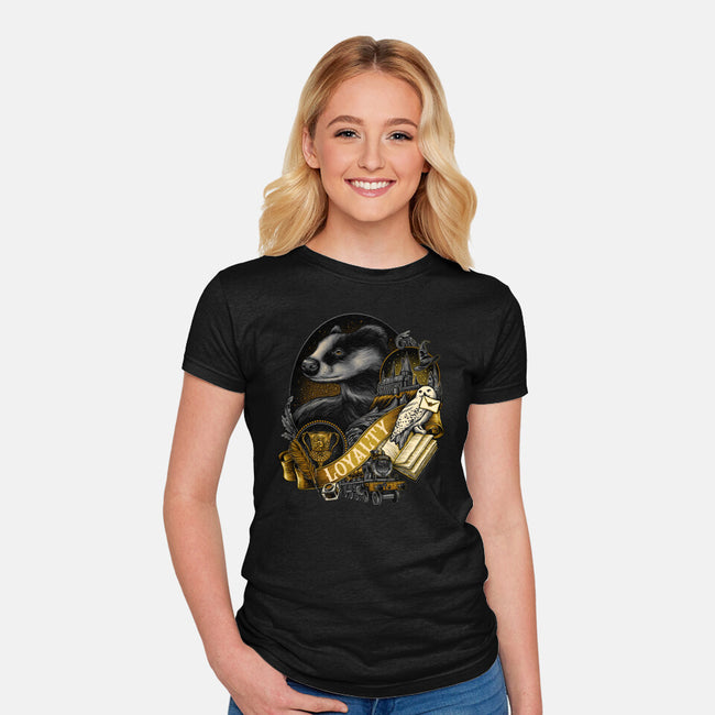 The Loyal House-womens fitted tee-glitchygorilla