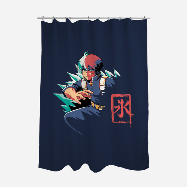 Cold Heart-none polyester shower curtain-Corgibutt