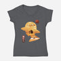 A Good Day To Sail-womens v-neck tee-kkdesign