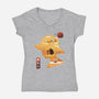 A Good Day To Sail-womens v-neck tee-kkdesign