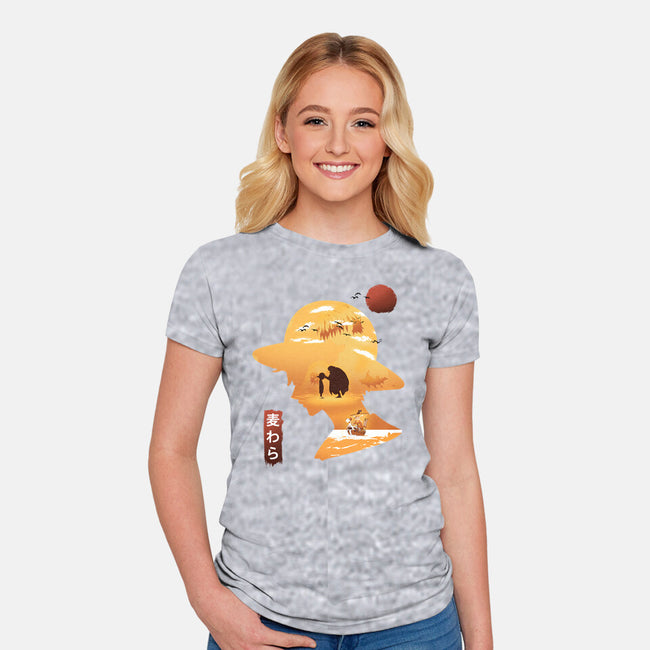 A Good Day To Sail-womens fitted tee-kkdesign