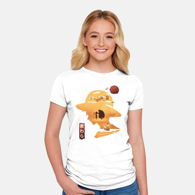 A Good Day To Sail-womens fitted tee-kkdesign