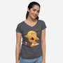 A Good Day To Sail-womens v-neck tee-kkdesign