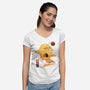 A Good Day To Sail-womens v-neck tee-kkdesign