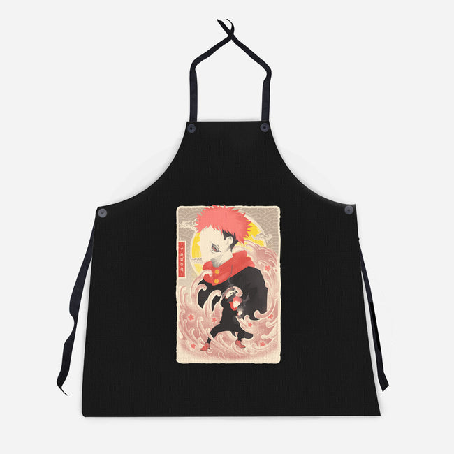 Musha-E Itadori-unisex kitchen apron-hypertwenty