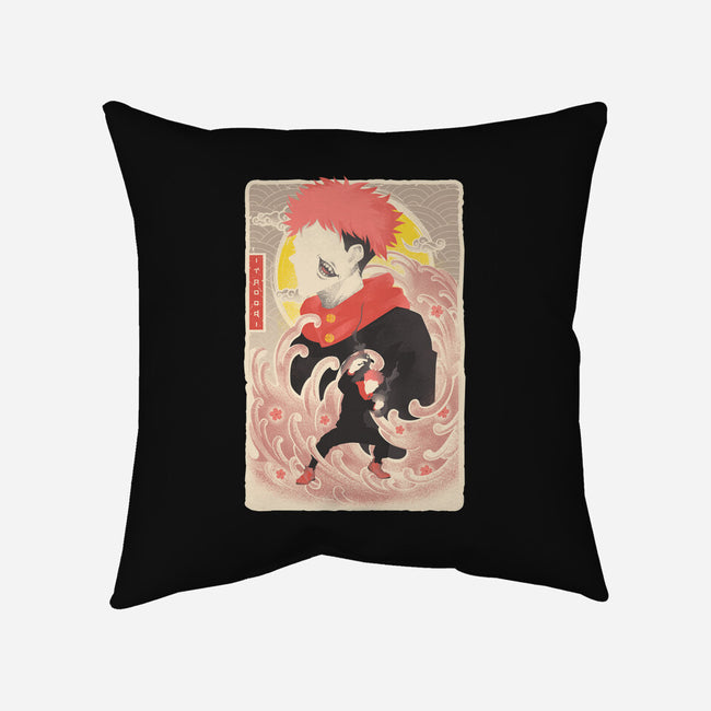 Musha-E Itadori-none removable cover w insert throw pillow-hypertwenty