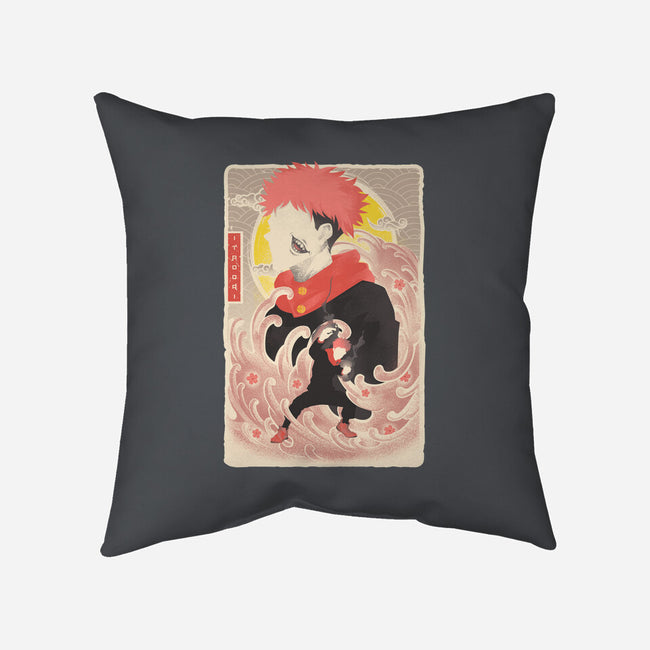 Musha-E Itadori-none removable cover w insert throw pillow-hypertwenty
