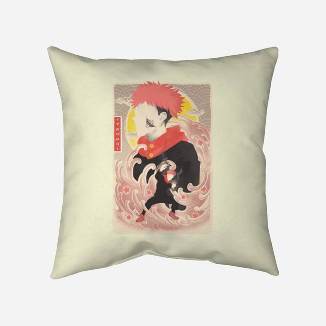 Musha-E Itadori-none removable cover w insert throw pillow-hypertwenty