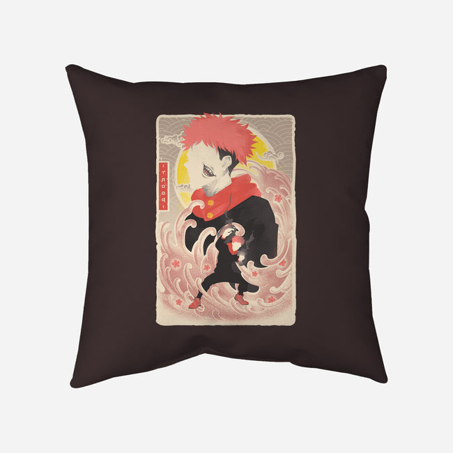Musha-E Itadori-none removable cover w insert throw pillow-hypertwenty