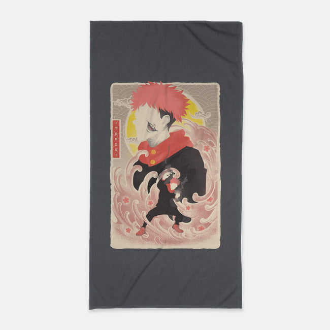 Musha-E Itadori-none beach towel-hypertwenty