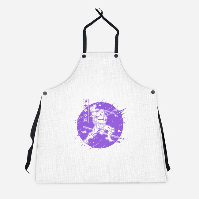 Purple Warrior Turtle-unisex kitchen apron-Rogelio