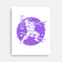 Purple Warrior Turtle-none stretched canvas-Rogelio