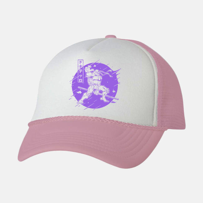 Purple Warrior Turtle-unisex trucker hat-Rogelio