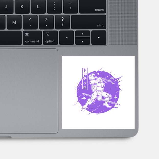 Purple Warrior Turtle-none glossy sticker-Rogelio