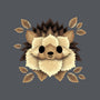 Hedgehog Of Leaves-none fleece blanket-NemiMakeit