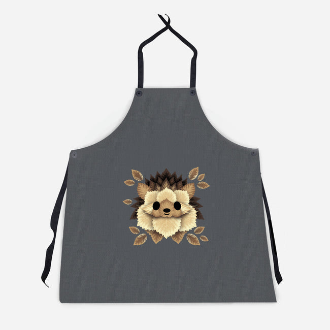 Hedgehog Of Leaves-unisex kitchen apron-NemiMakeit