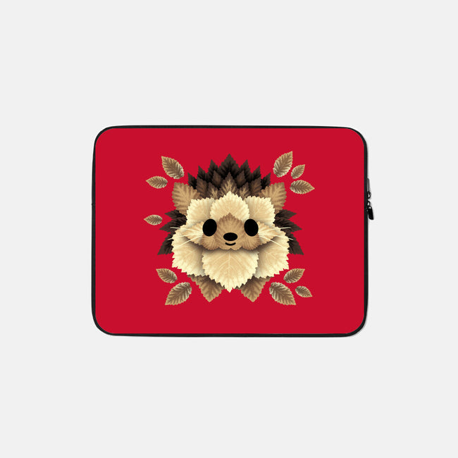 Hedgehog Of Leaves-none zippered laptop sleeve-NemiMakeit