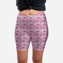 Cat Heart Eyes-womens all over print biker shorts-TeeFury