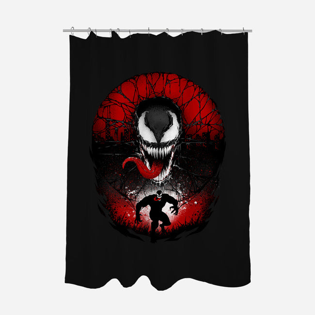 Attack Of The Venom-none polyester shower curtain-hypertwenty