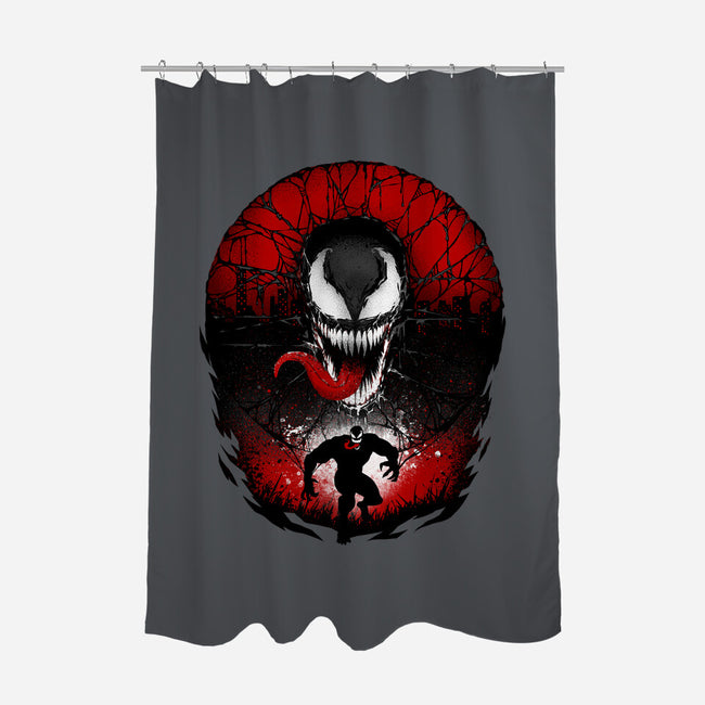 Attack Of The Venom-none polyester shower curtain-hypertwenty