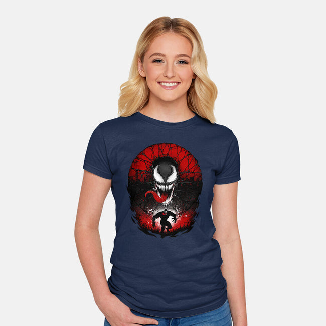 Attack Of The Venom-womens fitted tee-hypertwenty