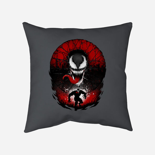 Attack Of The Venom-none removable cover throw pillow-hypertwenty