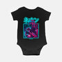 Neon Dragon-baby basic onesie-Bruno Mota