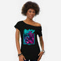 Neon Dragon-womens off shoulder tee-Bruno Mota