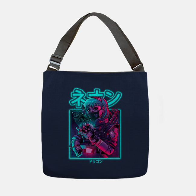 Neon Dragon-none adjustable tote-Bruno Mota