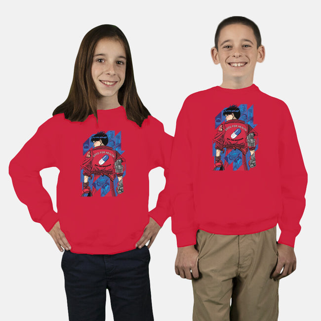 Good For Health Tiles-youth crew neck sweatshirt-danielmorris1993