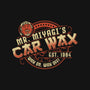 Mr. Miyagi's Car Wax-womens off shoulder sweatshirt-CoD Designs