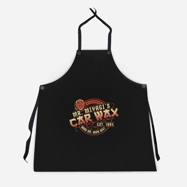 Mr. Miyagi's Car Wax-unisex kitchen apron-CoD Designs